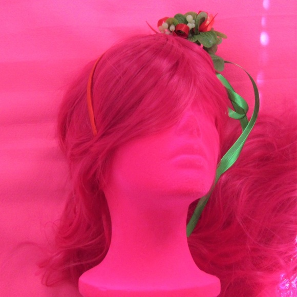 ugly christmas fascinator mistletoe headband main image 5